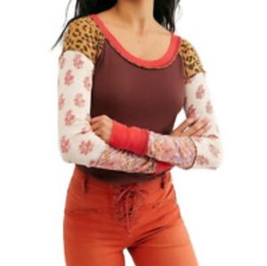 Women's Multicolor Patchwork Top
